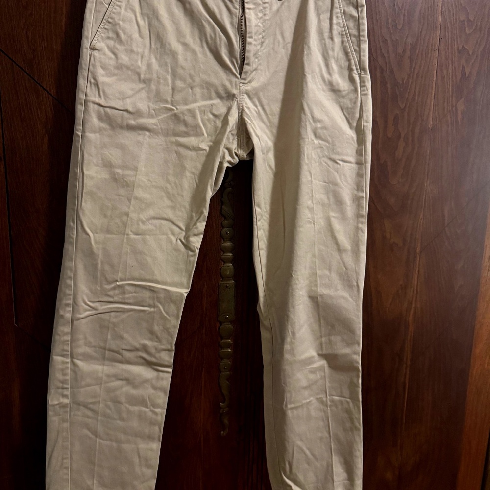 JCrew TAN 32/32 Men's 770 Chino Slacks